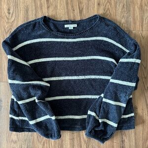 American Eagle Striped Cropped Sweater